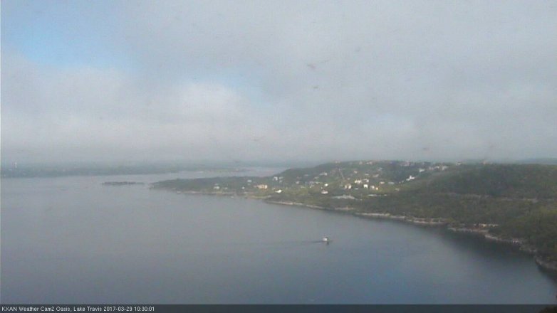 Lake Travis webcam, March 29, 2017 9:45 AM CT