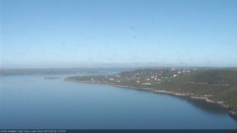 Lake Travis webcam, March 29, 2017 10:25 AM CT