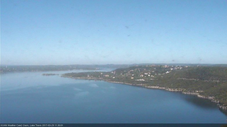 Lake Travis webcam, March 29, 2017 10:35 AM CT