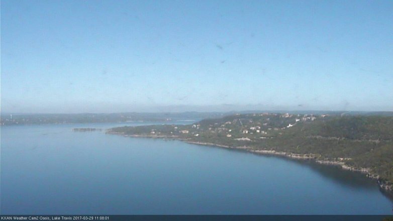 Lake Travis webcam, March 29, 2017 10:40 AM CT