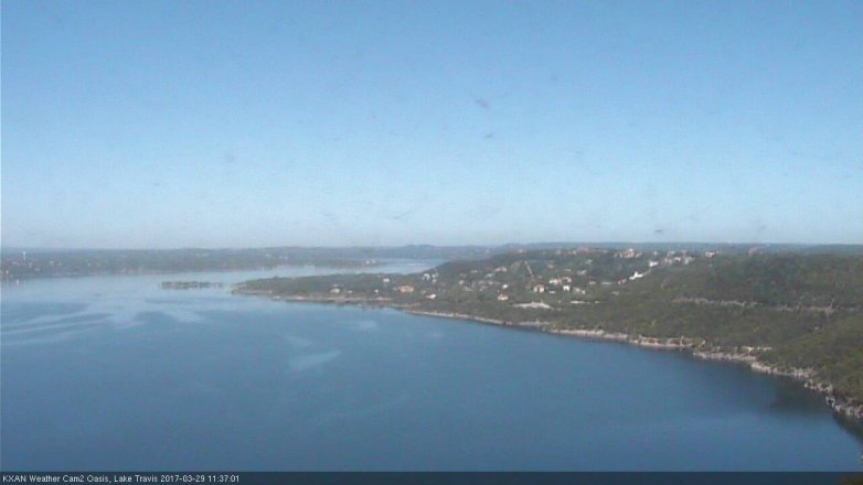 Lake Travis webcam, March 29, 2017 10:50 AM CT