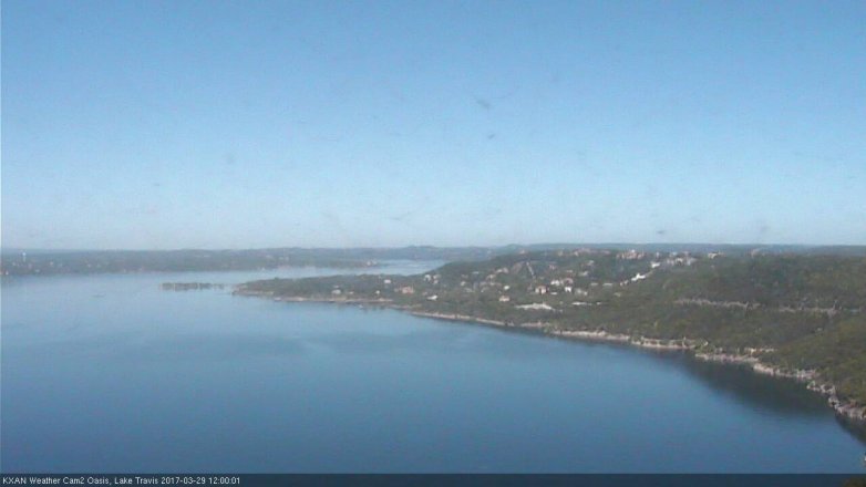 Lake Travis webcam, March 29, 2017 11:20 AM CT