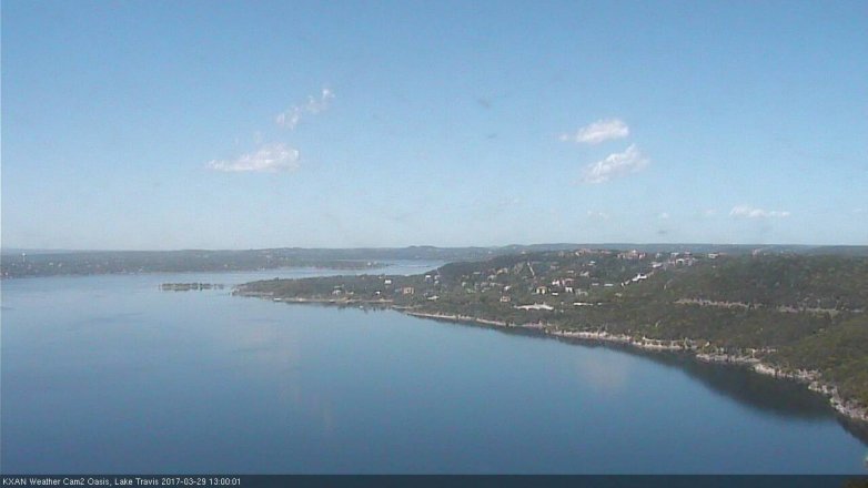 Lake Travis webcam, March 29, 2017 12:15 PM CT