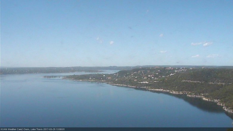 Lake Travis webcam, March 29, 2017 12:25 PM CT