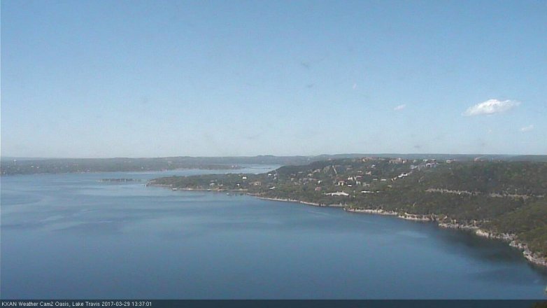Lake Travis webcam, March 29, 2017 12:55 PM CT