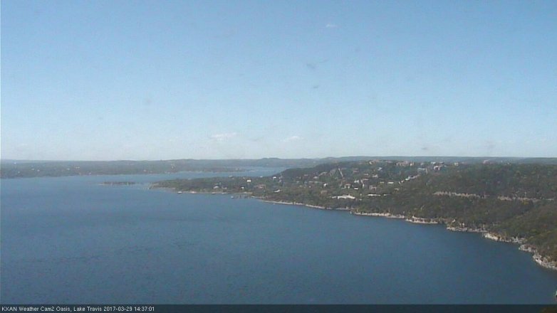 Lake Travis webcam, March 29, 2017 2:00 PM CT