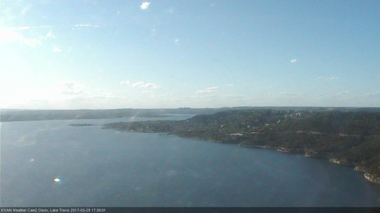 Lake Travis webcam, March 29, 2017 4:45 PM CT
