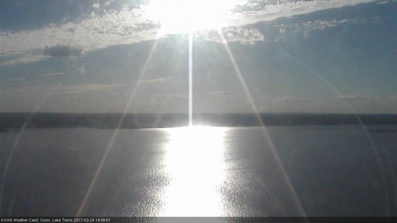 Lake Travis webcam, March 29, 2017 5:25 PM CT