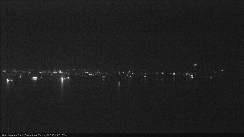 Lake Travis webcam, March 29, 2017 8:40 PM CT