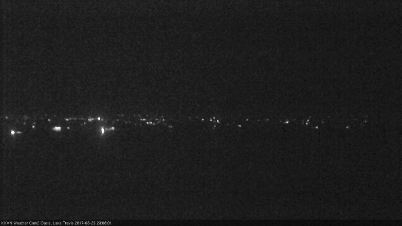 Lake Travis webcam, March 29, 2017 10:15 PM CT
