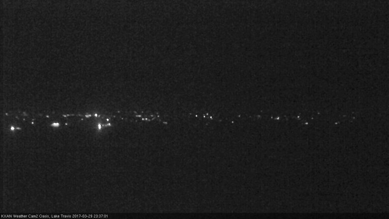 Lake Travis webcam, March 29, 2017 10:50 PM CT