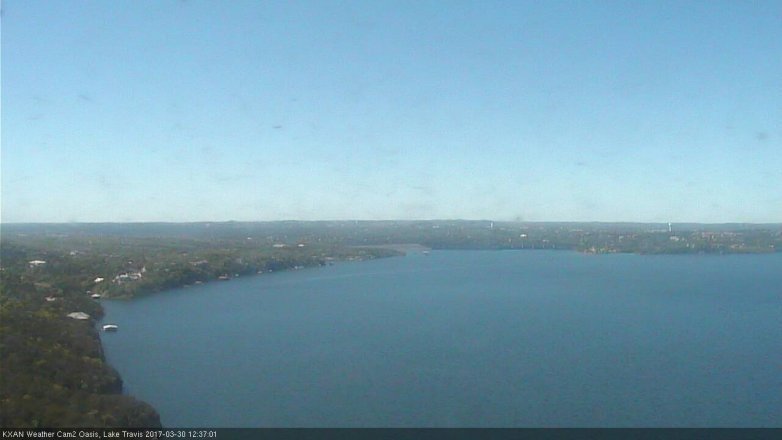 Lake Travis webcam, March 30, 2017 11:55 AM CT