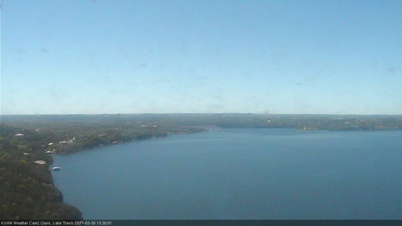 Lake Travis webcam, March 30, 2017 1:00 PM CT