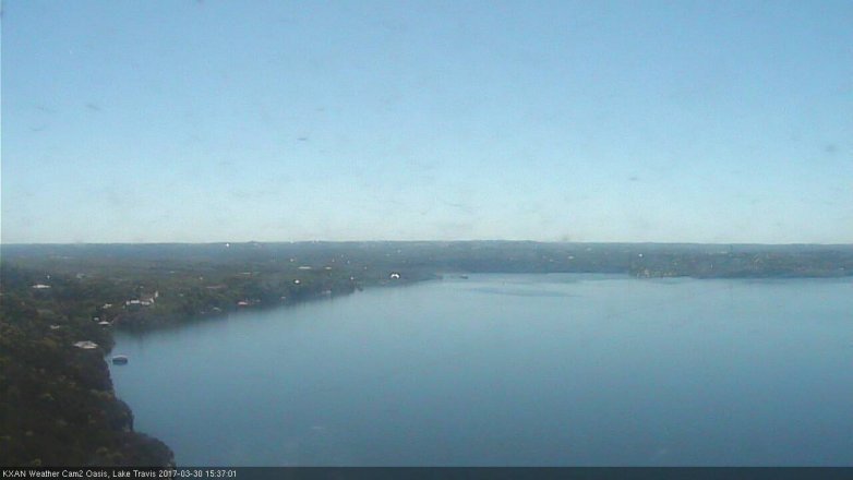Lake Travis webcam, March 30, 2017 2:50 PM CT
