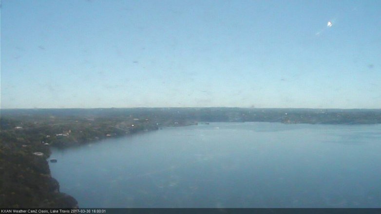 Lake Travis webcam, March 30, 2017 3:25 PM CT