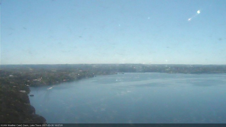 Lake Travis webcam, March 30, 2017 3:35 PM CT