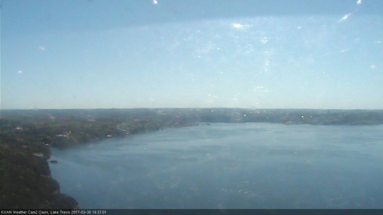 Lake Travis webcam, March 30, 2017 4:00 PM CT