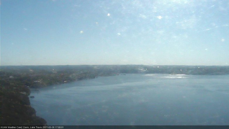 Lake Travis webcam, March 30, 2017 4:10 PM CT