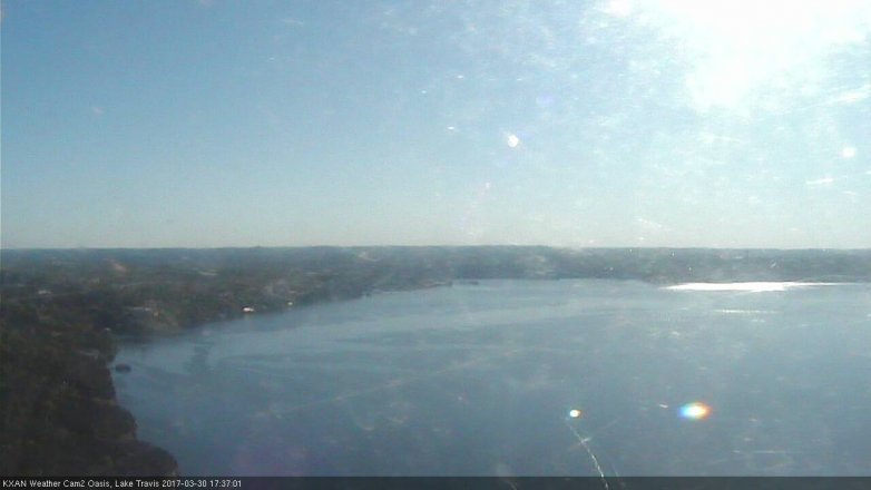 Lake Travis webcam, March 30, 2017 5:05 PM CT