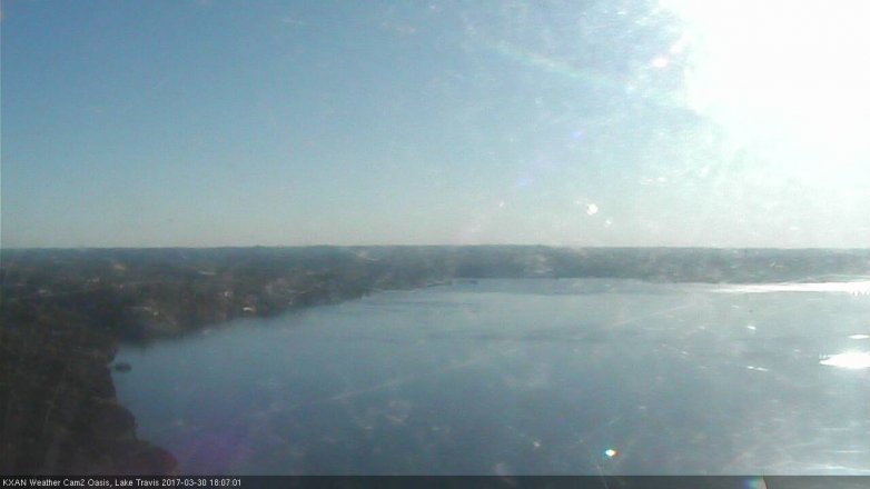 Lake Travis webcam, March 30, 2017 5:30 PM CT