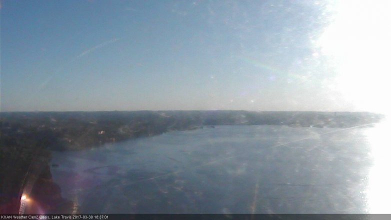 Lake Travis webcam, March 30, 2017 6:05 PM CT