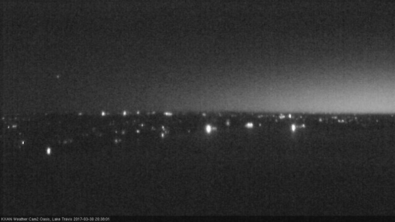Lake Travis webcam, March 30, 2017 7:50 PM CT