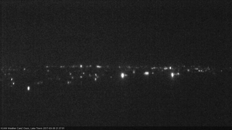 Lake Travis webcam, March 30, 2017 8:55 PM CT