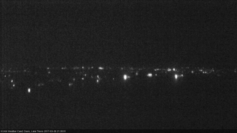 Lake Travis webcam, March 30, 2017 9:10 PM CT