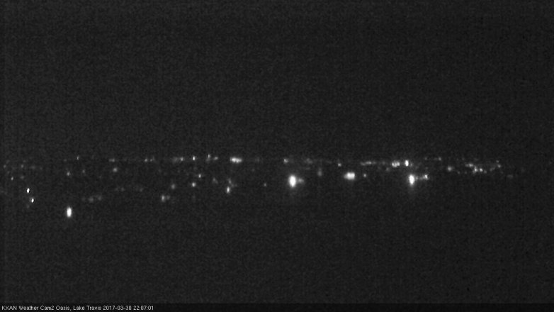 Lake Travis webcam, March 30, 2017 9:35 PM CT