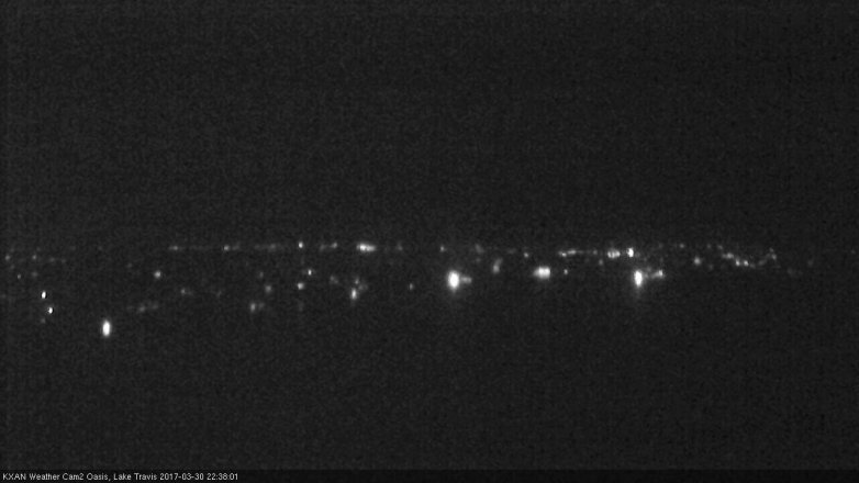 Lake Travis webcam, March 30, 2017 10:10 PM CT