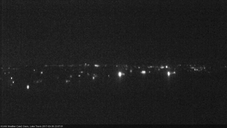 Lake Travis webcam, March 30, 2017 10:25 PM CT