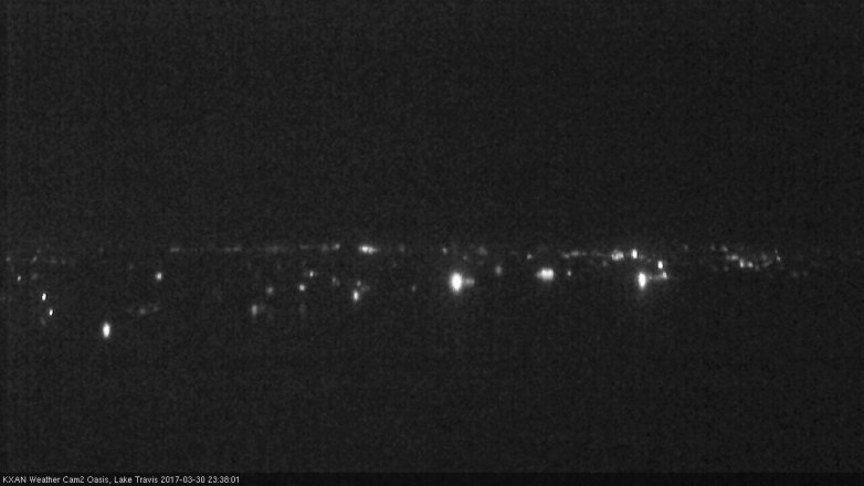 Lake Travis webcam, March 30, 2017 11:10 PM CT