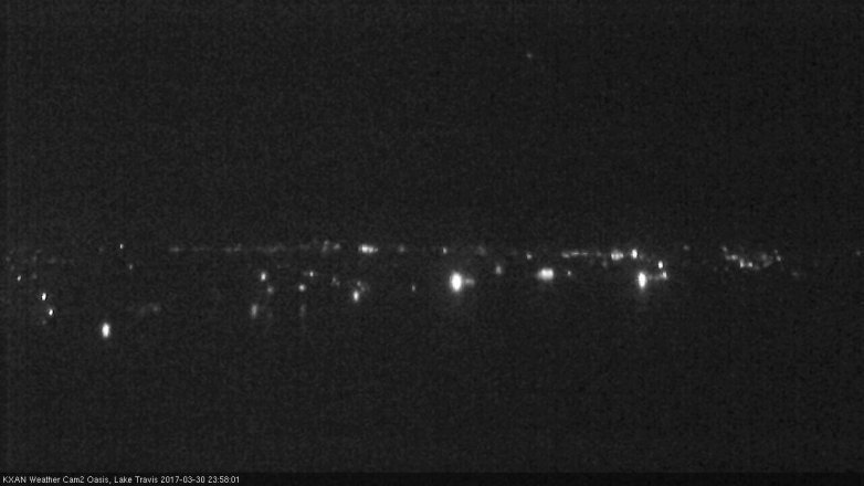Lake Travis webcam, March 30, 2017 11:45 PM CT