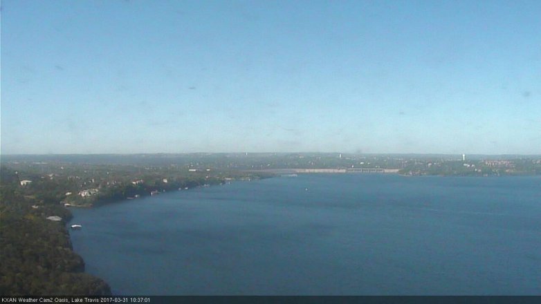 Lake Travis webcam, March 31, 2017 10:00 AM CT