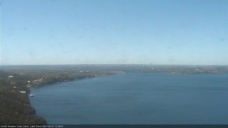 Lake Travis webcam, March 31, 2017 11:50 AM CT