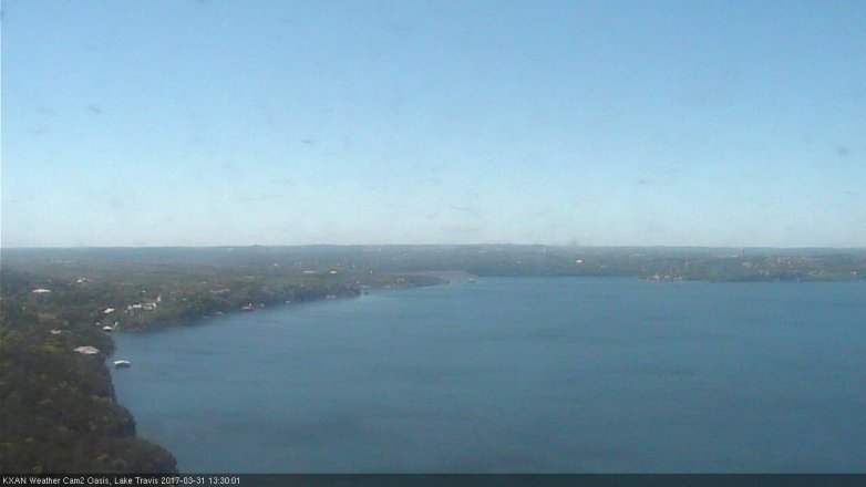 Lake Travis webcam, March 31, 2017 12:35 PM CT