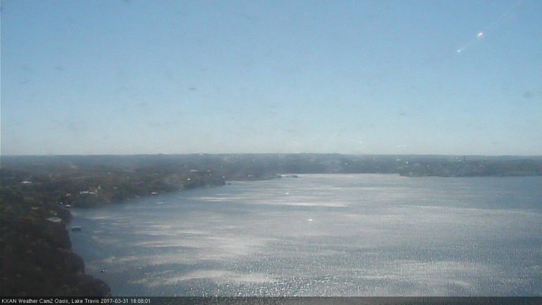 Lake Travis webcam, March 31, 2017 3:15 PM CT