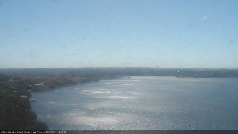 Lake Travis webcam, March 31, 2017 3:30 PM CT