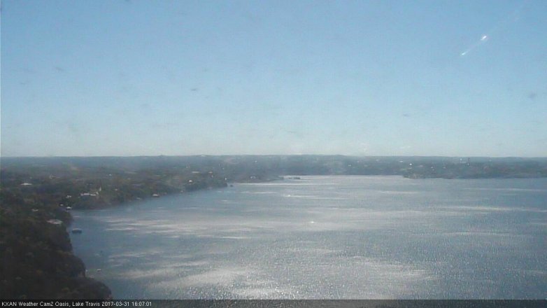 Lake Travis webcam, March 31, 2017 3:35 PM CT