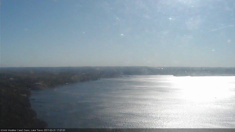 Lake Travis webcam, March 31, 2017 4:25 PM CT