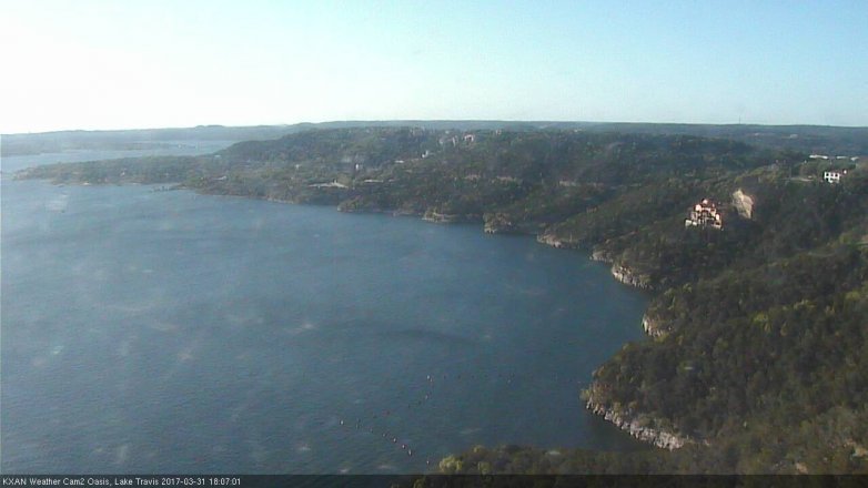 Lake Travis webcam, March 31, 2017 5:20 PM CT