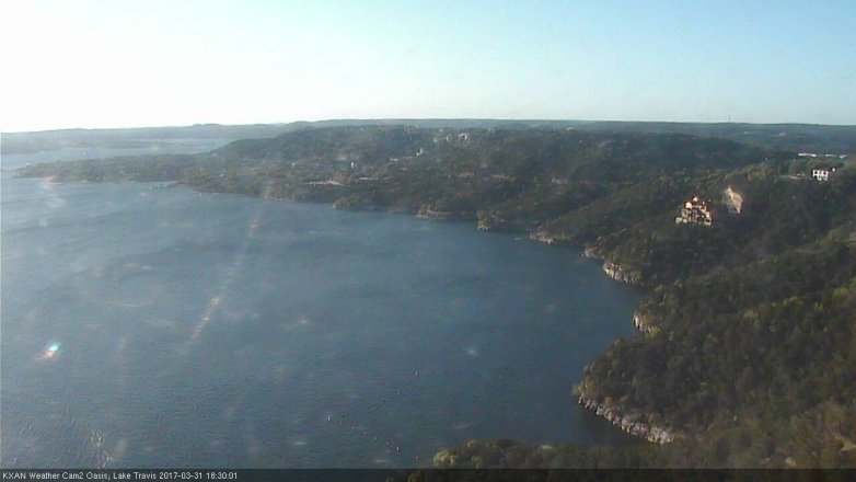 Lake Travis webcam, March 31, 2017 6:00 PM CT