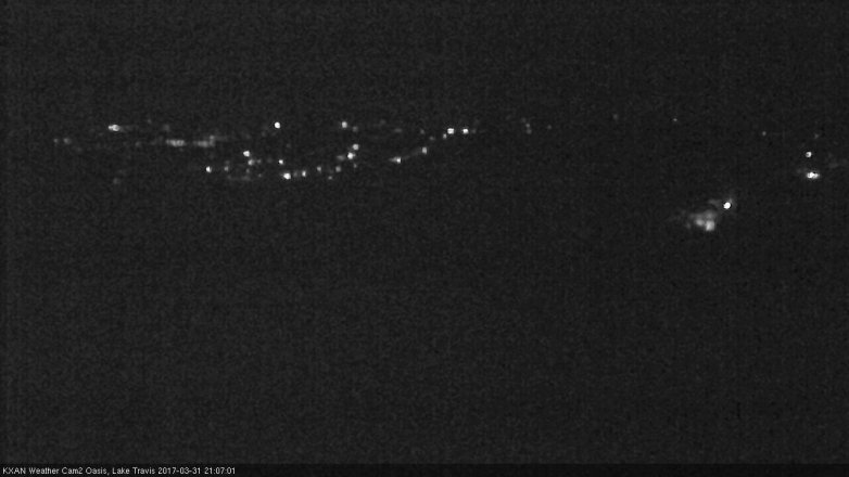 Lake Travis webcam, March 31, 2017 8:30 PM CT