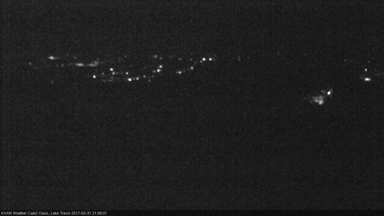 Lake Travis webcam, March 31, 2017 8:35 PM CT