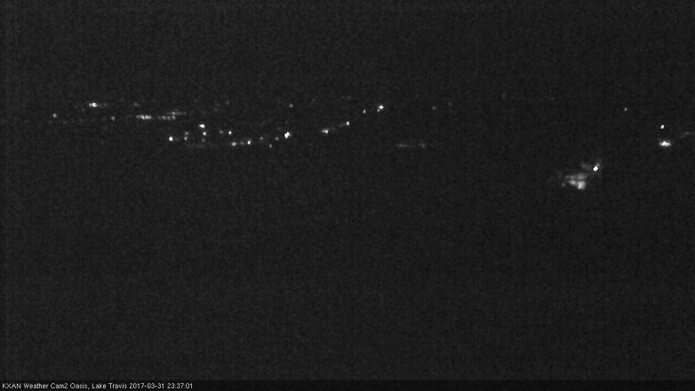 Lake Travis webcam, March 31, 2017 11:00 PM CT