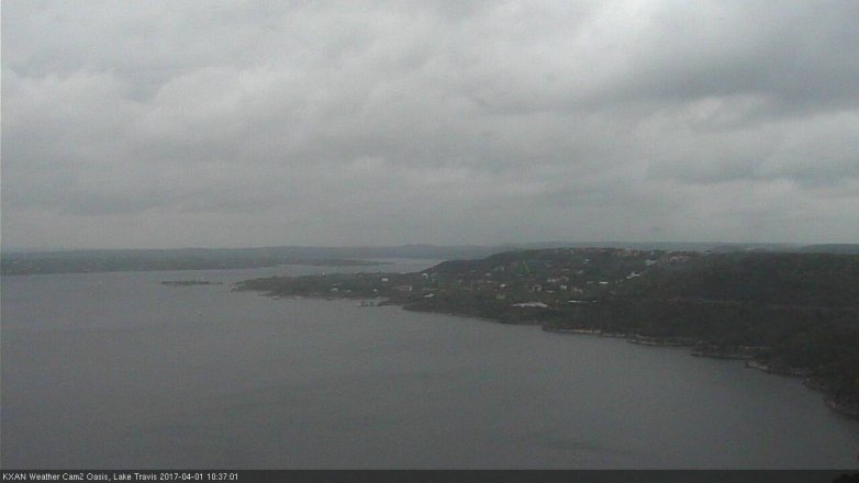 Lake Travis webcam, April 1, 2017 9:40 AM CT