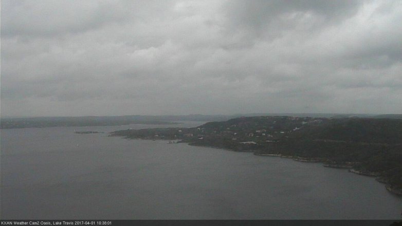 Lake Travis webcam, April 1, 2017 10:00 AM CT