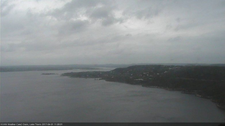 Lake Travis webcam, April 1, 2017 10:35 AM CT