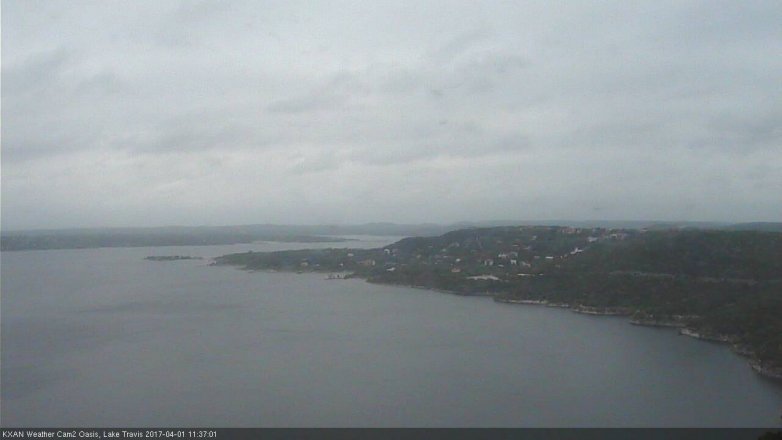 Lake Travis webcam, April 1, 2017 10:40 AM CT