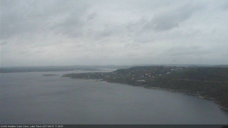 Lake Travis webcam, April 1, 2017 10:45 AM CT